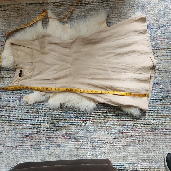 VTG VICTOR VICTORIA Linen Blend Skater Dress sz 8/42 - Picture 13 of 13